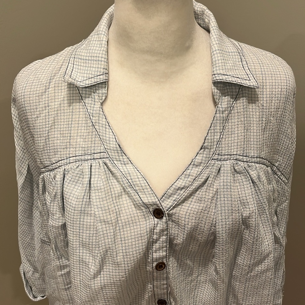 We The Free Oversized Button Down Flowy Top